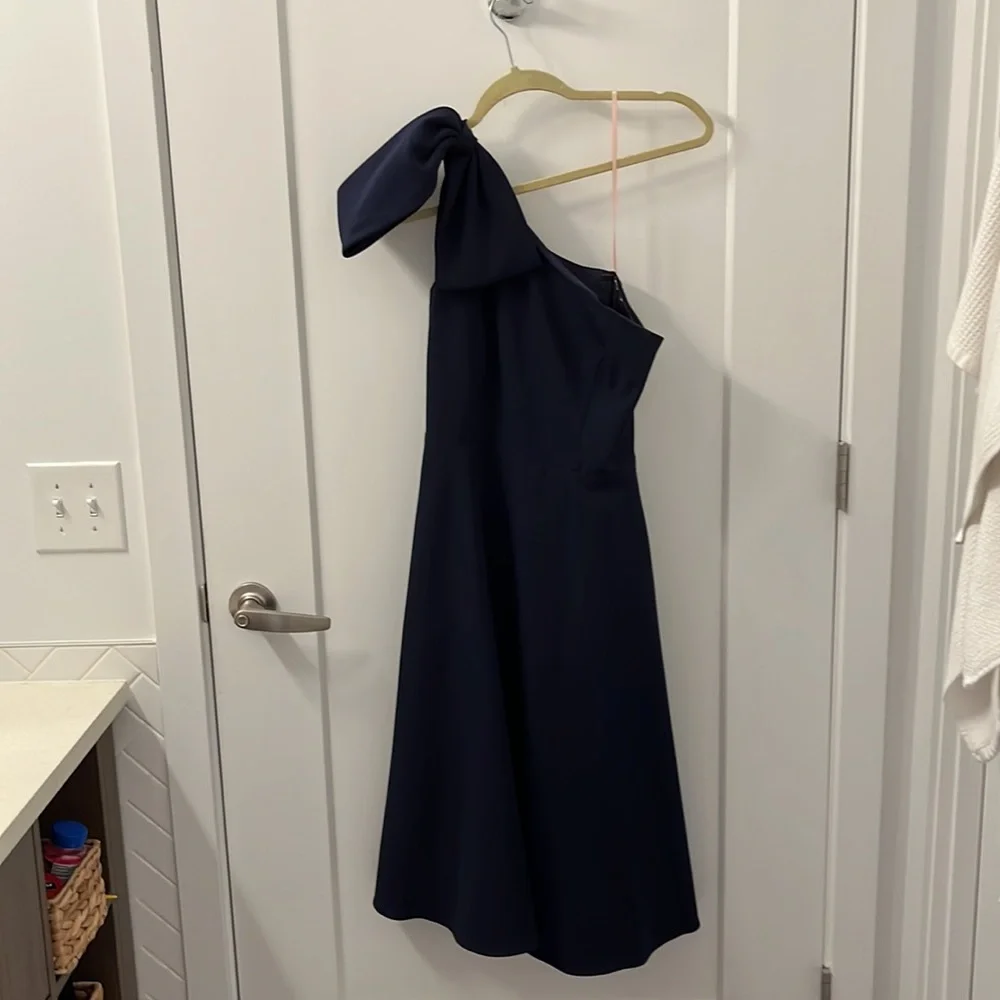 Gal Meets Glam Royal Blue One Shoulder Bow Dress - Picture 5 of 11
